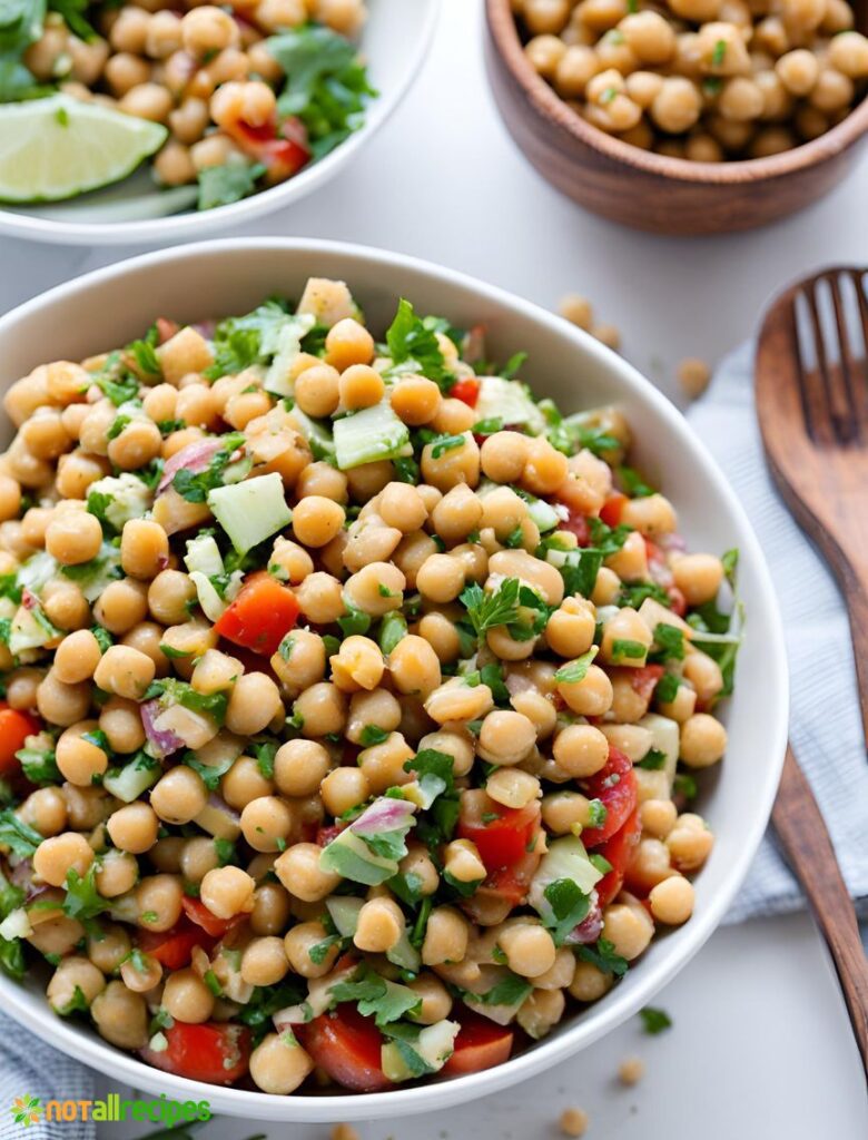 Chickpea Salad Recipe in bowl