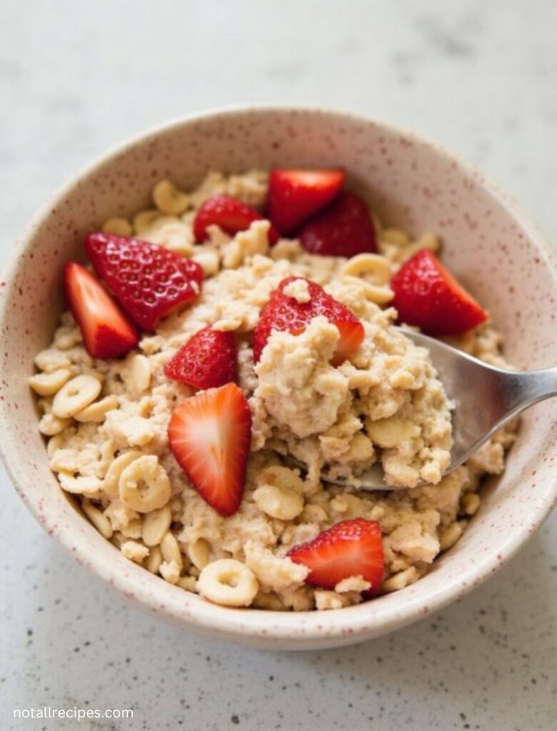 High Protein Strawberry Baked Oats