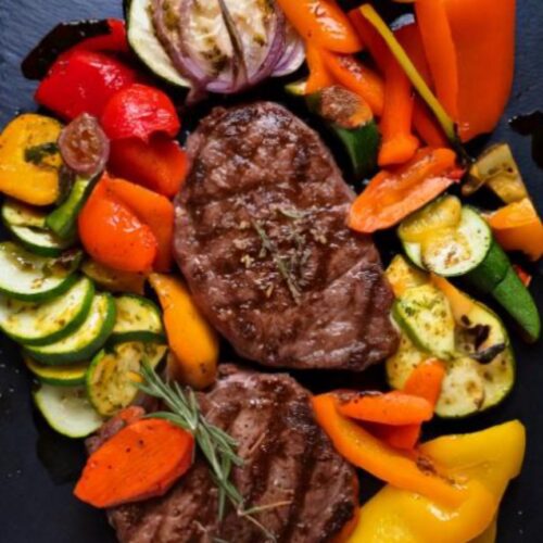 Steak with Roasted Veggies