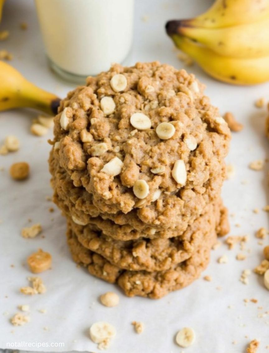 Healthy Banana Oatmeal Cookies