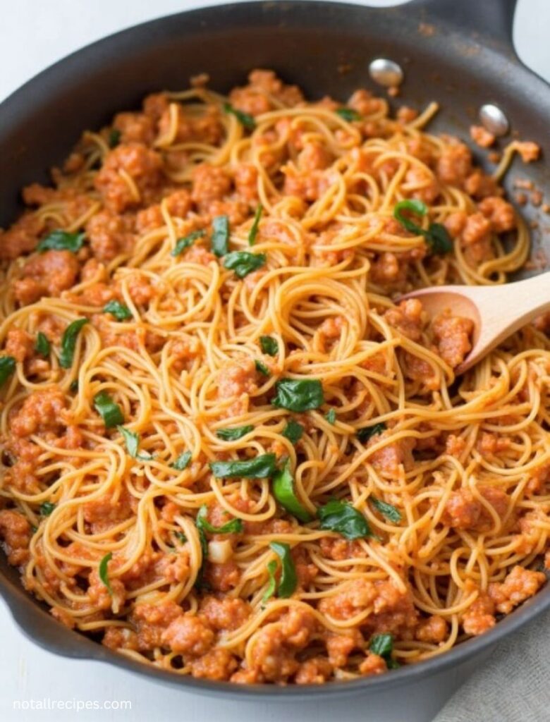 Pioneer Woman Turkey Spaghetti 