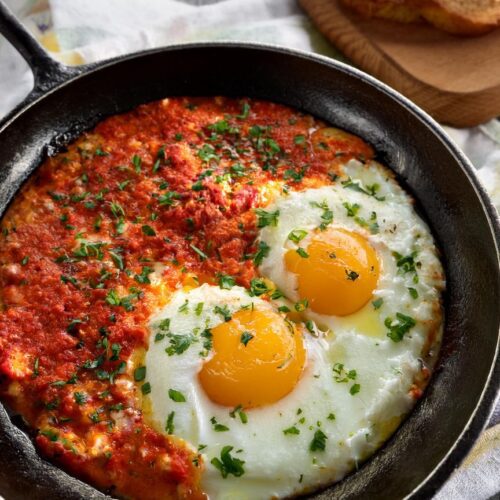 Spicy Ricotta Eggs